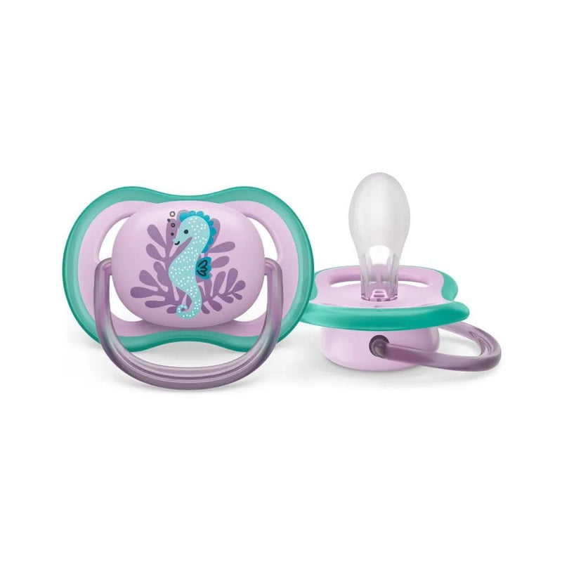 Chupeta Ultra Air 6-18 Meses Rosa Cavalo Marinho - Philips Avent