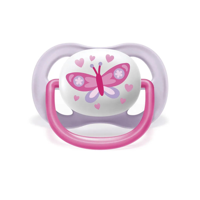 Chupeta Ultra Air 0-6 Meses Rosa Borboleta - Philips Avent