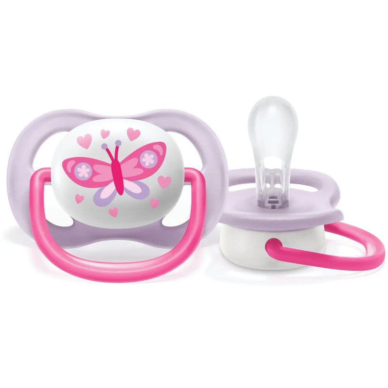 Chupeta Ultra Air 0-6 Meses Rosa Borboleta - Philips Avent