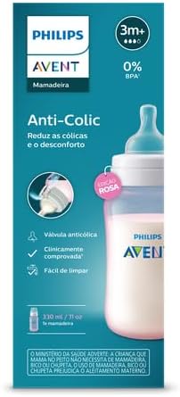 Mamadeira Anti-Colic 330ml Rosa - Philips Avent