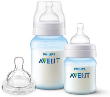 Kit 2 Mamadeiras ANTICOLIC Azul 125/260mL + Bico Extra 6m+ - Philips Avent