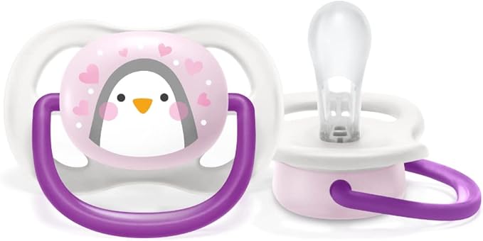 Chupeta Ultra Air 0-6 Meses Rosa Pinguim - Philips Avent