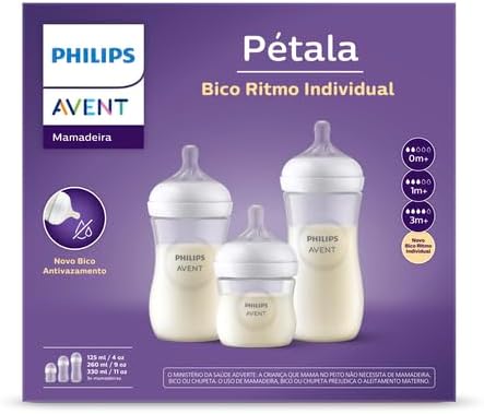 Kit 3 Mamadeiras Pétala - Philips Avent