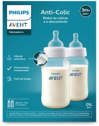 Kit 2 Mamadeiras Anticólica 330ml - Philips Avent