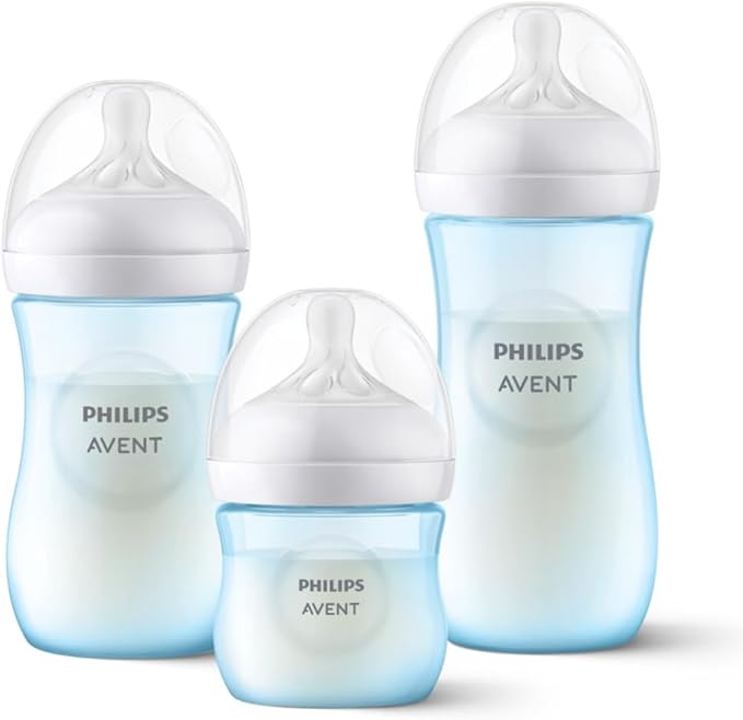 Kit 3 Mamadeiras Pétala Azul - Philips Avent