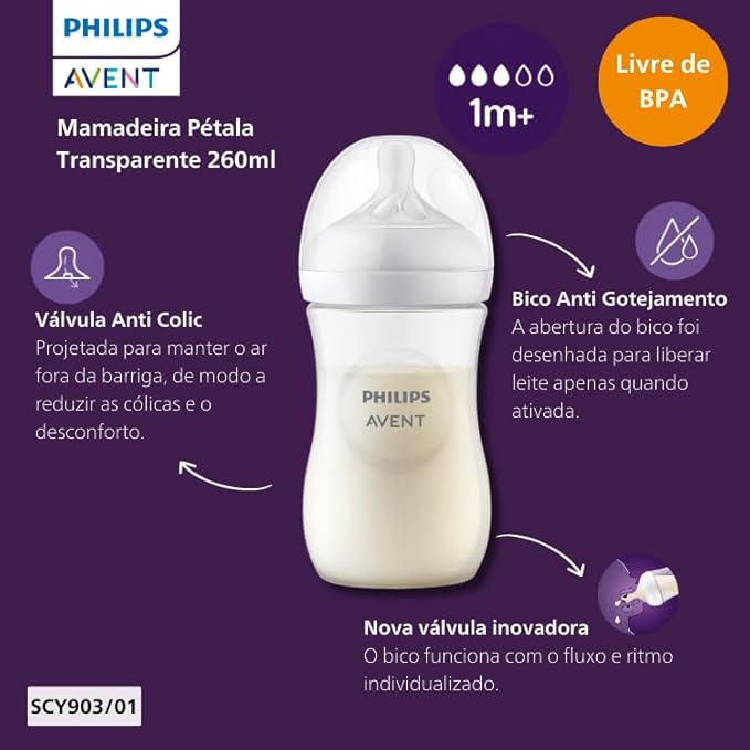 Mamadeira Pétala 3.0 260mL - Philips Avent