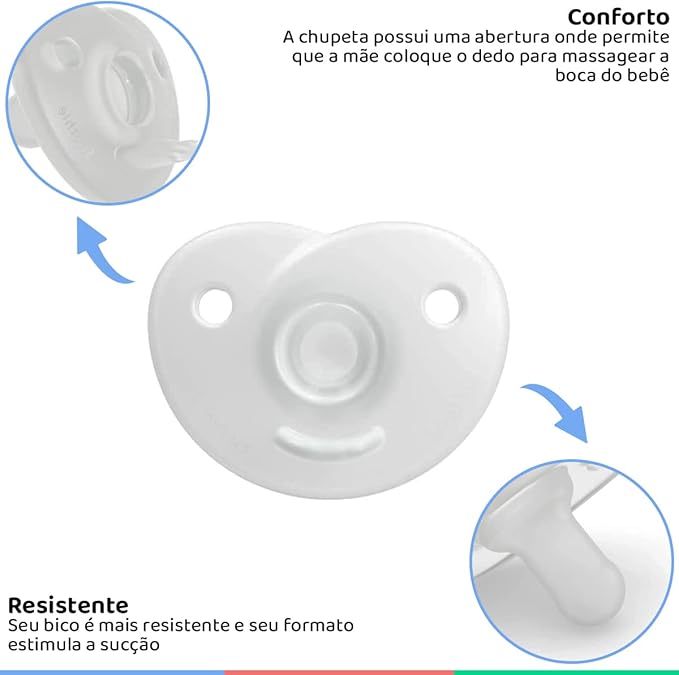 Chupeta Soothie Transparente 4-6 meses - Philips Avent