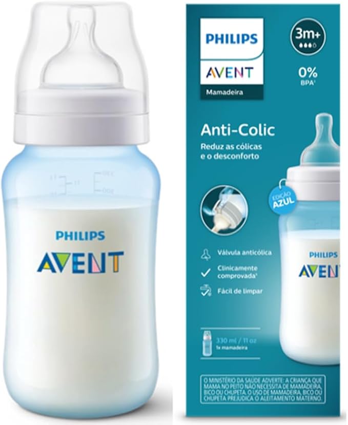 Mamadeira Anti-Colic 330ml Azul - Philips Avent