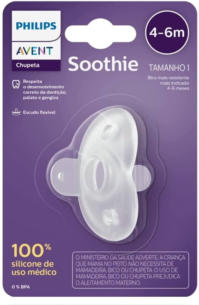 Chupeta Soothie Transparente 4-6 meses - Philips Avent