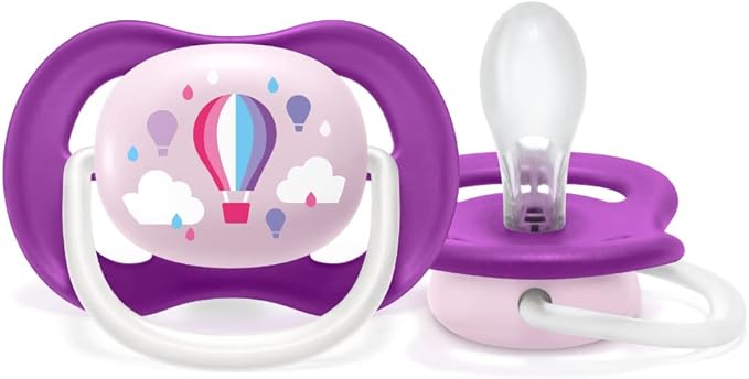 Chupeta Ultra Air 6-18 Meses Rosa Balões - Philips Avent