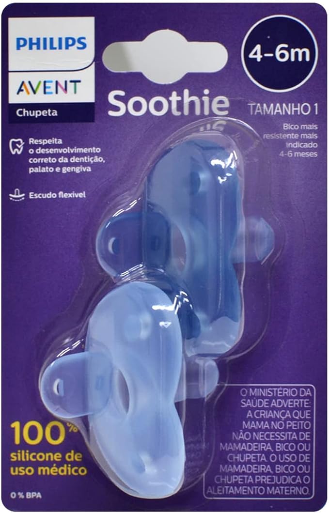 Chupeta Soothie Azul 4-6 meses - Philips Avent