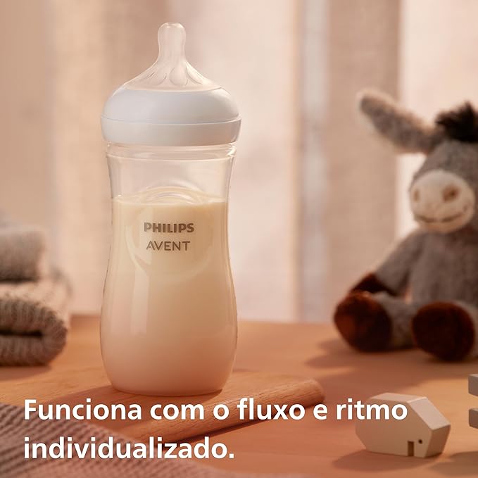 Mamadeira Pétala 3.0 330mL Transparente - Philips Avent