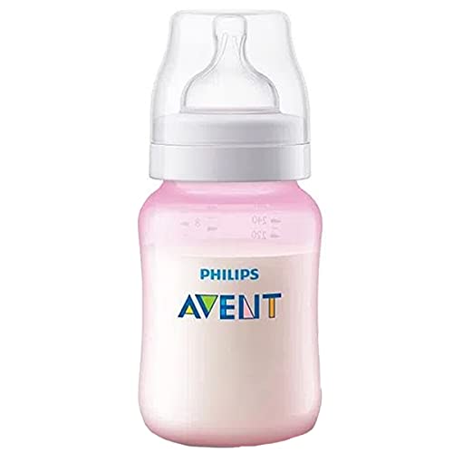 Kit 2 Mamadeiras Anti Colica 125 e 260ml Rosa + Bico Extra - Philips Avent