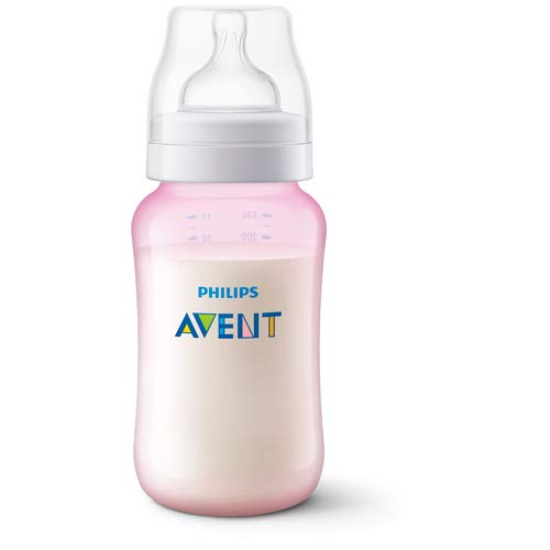 Kit 3 Mamadeiras Clássica Anticólica 125/260/330ml Rosa Avent