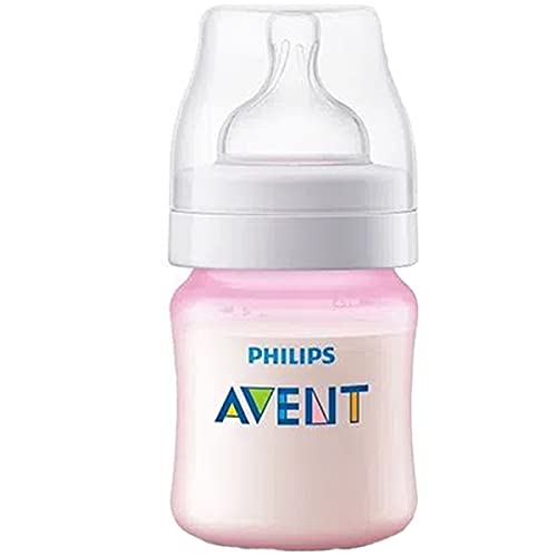 Kit 2 Mamadeiras Anti Colica 125 e 260ml Rosa + Bico Extra - Philips Avent