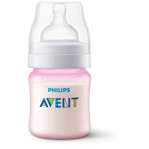 Kit 3 Mamadeiras Clássica Anticólica 125/260/330ml Rosa Avent